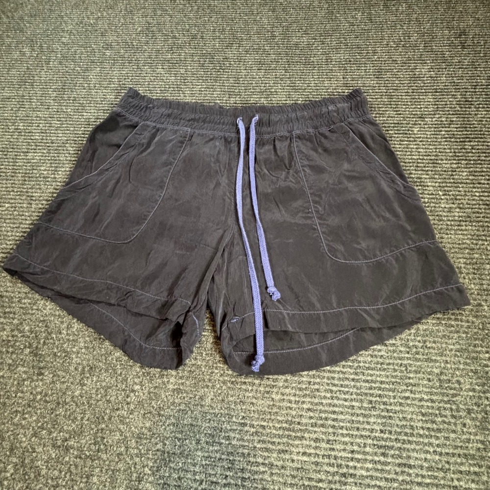 Hard Tail Forever Womens Cupra Drawstring Shorts Blue Charcoal BEM-05 Size L